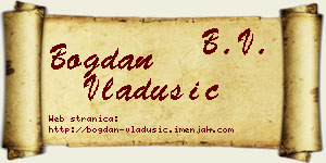 Bogdan Vladušić vizit kartica